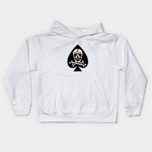 An ace of spades design. Kids Hoodie